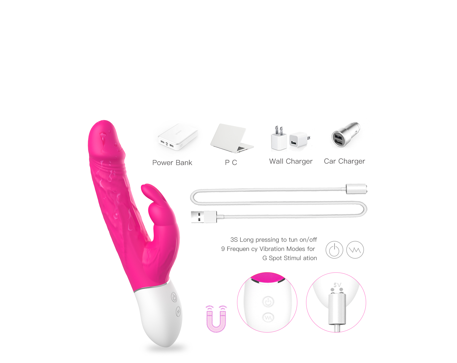 Double Vibrating Dildo For Women Massage Vibrator And Double Vibrator Dildo For Lesbian-08