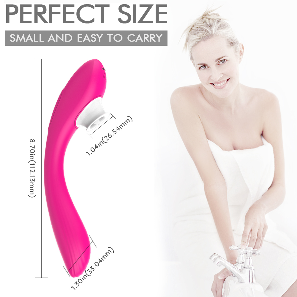 Clitoral Sucking Vibrator 9 Intensities Modes for Women Waterproof Rechargeable Quiet Clitoris Nipples Suction Vibrator-07