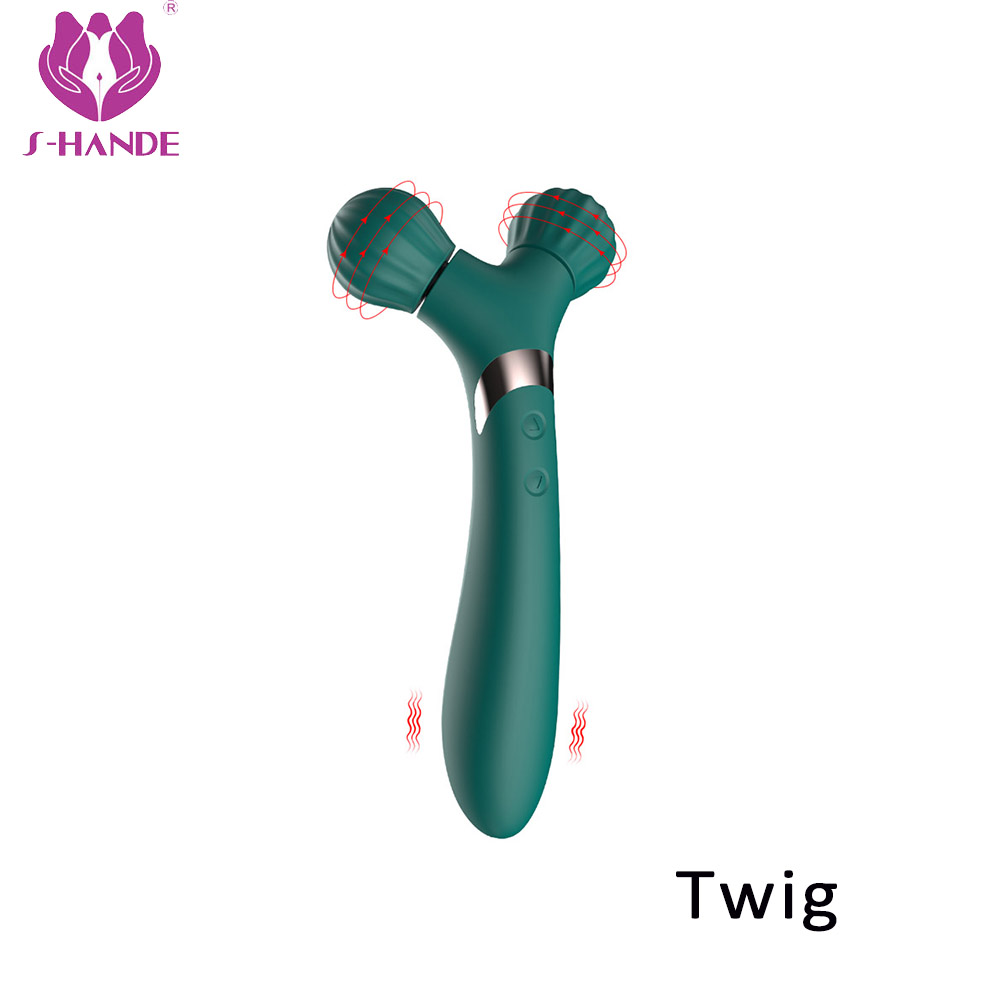 Neck face foot massager【S-347】OEM Factory full silicone vibrating facial jade roller massagers for women