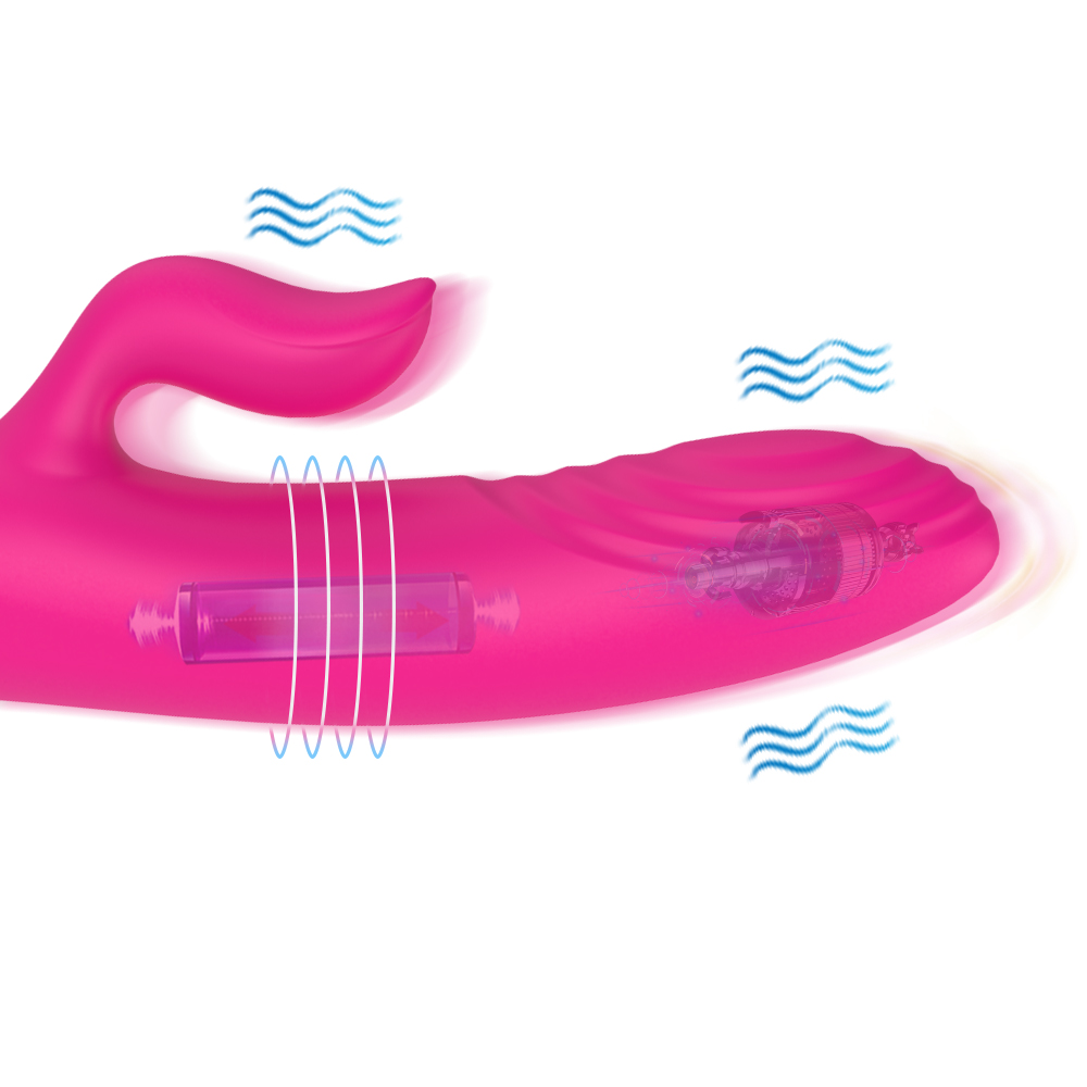 Factory Supply Fashion Design 10 Frequencies Sex toy Woman Massage Rabbit Dildo Vibrator