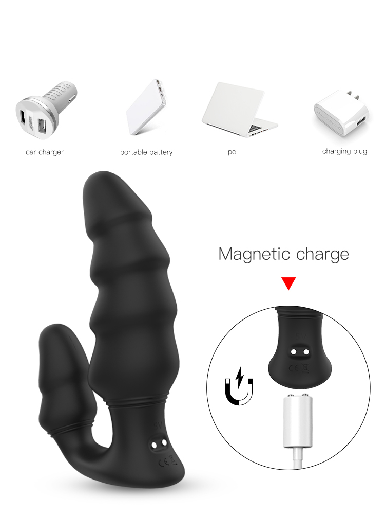 Vibrating Anal bead Anal Vibrator Men's Prostate Massage Male Unisex Remote Anal Plug-07