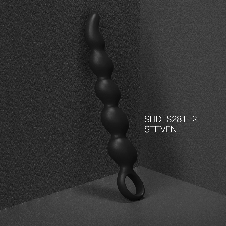 Ergonomic shape handheld ring based pleasure toys food grade silicone butt plug-01
