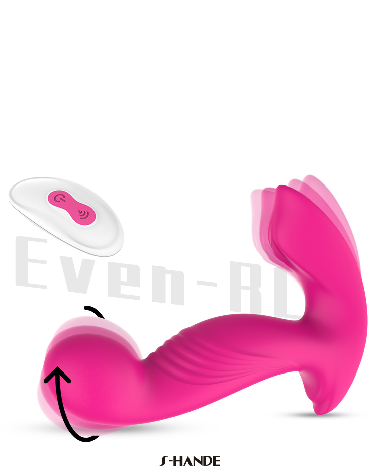 Silicone Rotating Vibrators Electric shock anal plug Simulator Ass Toy with Stainless Beads-02