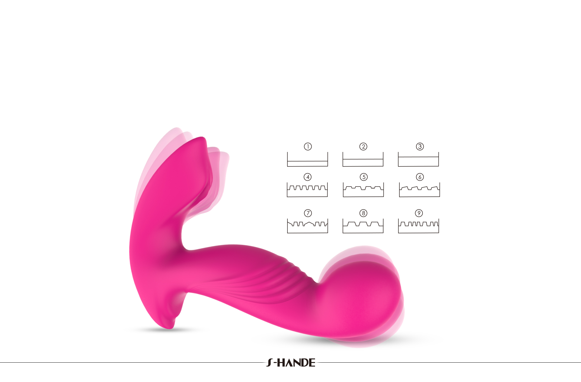 Silicone Rotating Vibrators Electric shock anal plug Simulator Ass Toy with Stainless Beads-05