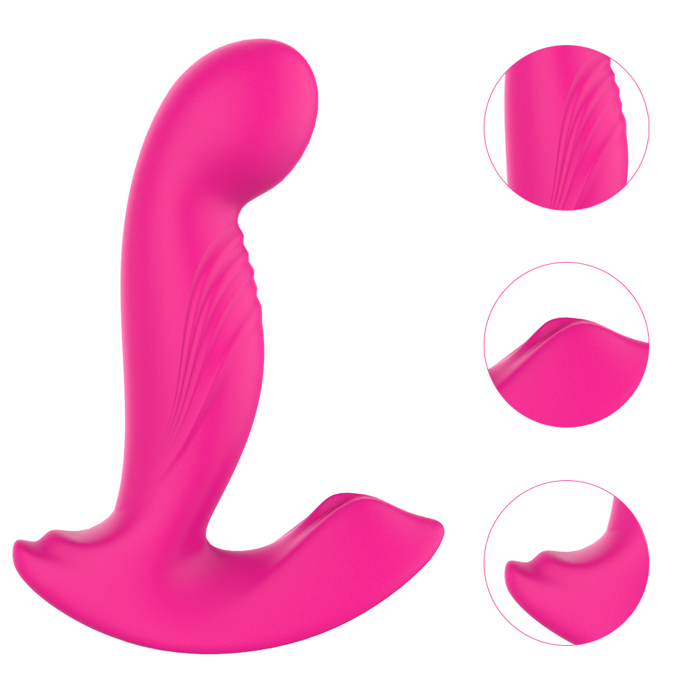 Silicone Rotating Vibrators Electric shock anal plug Simulator Ass Toy Stainless Beads