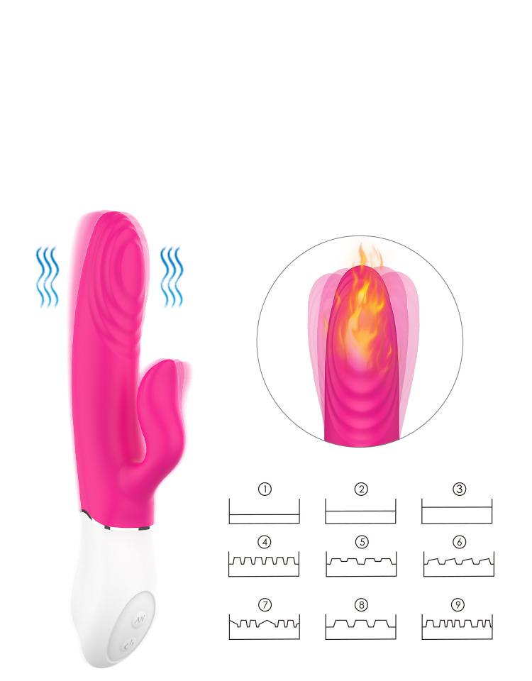 Sex toy Woman Massage Rabbit Dildo Vibrator-6