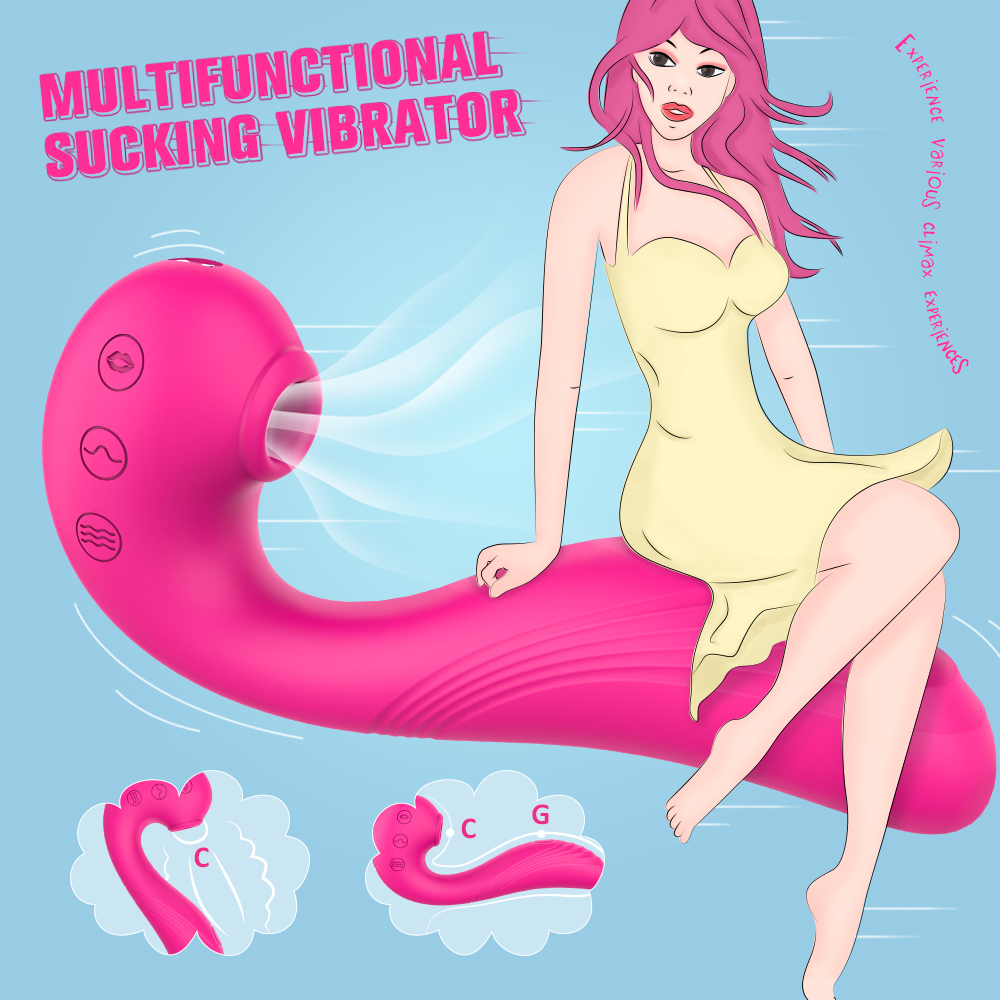 Clitoral Sucking Vibrator Waterproof Nipple Clitoris Stimulator Massager-07