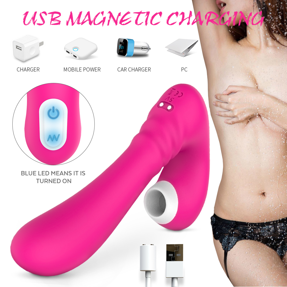 Directly Supply Favourable Price 9 frequency silicone sucking Vibrator Dildo