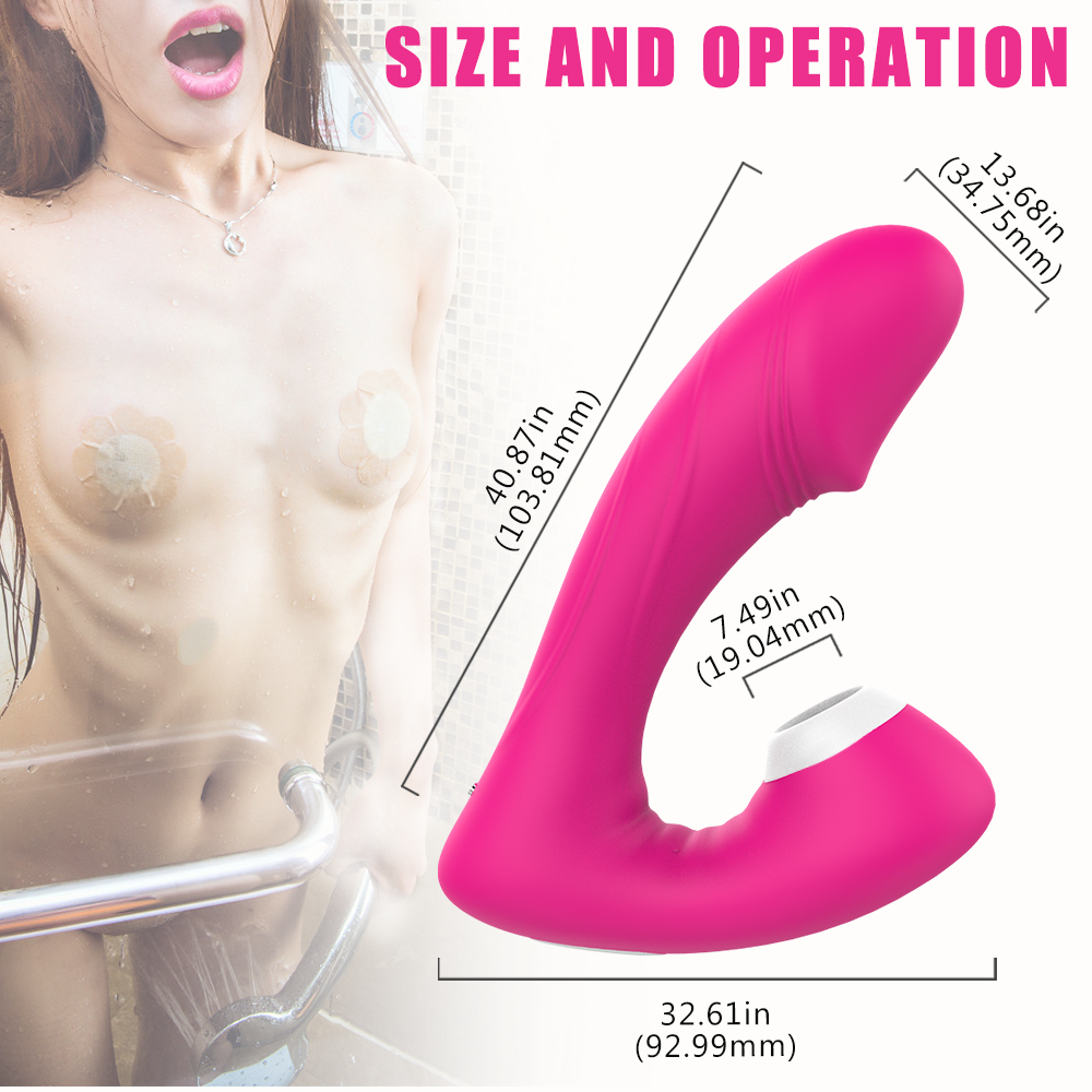 Rechargeable Sucking Vibrator【S-181】 for Woman Nipple Sucker Clitoris Stimulator Tongue Lick Breast Enlarge