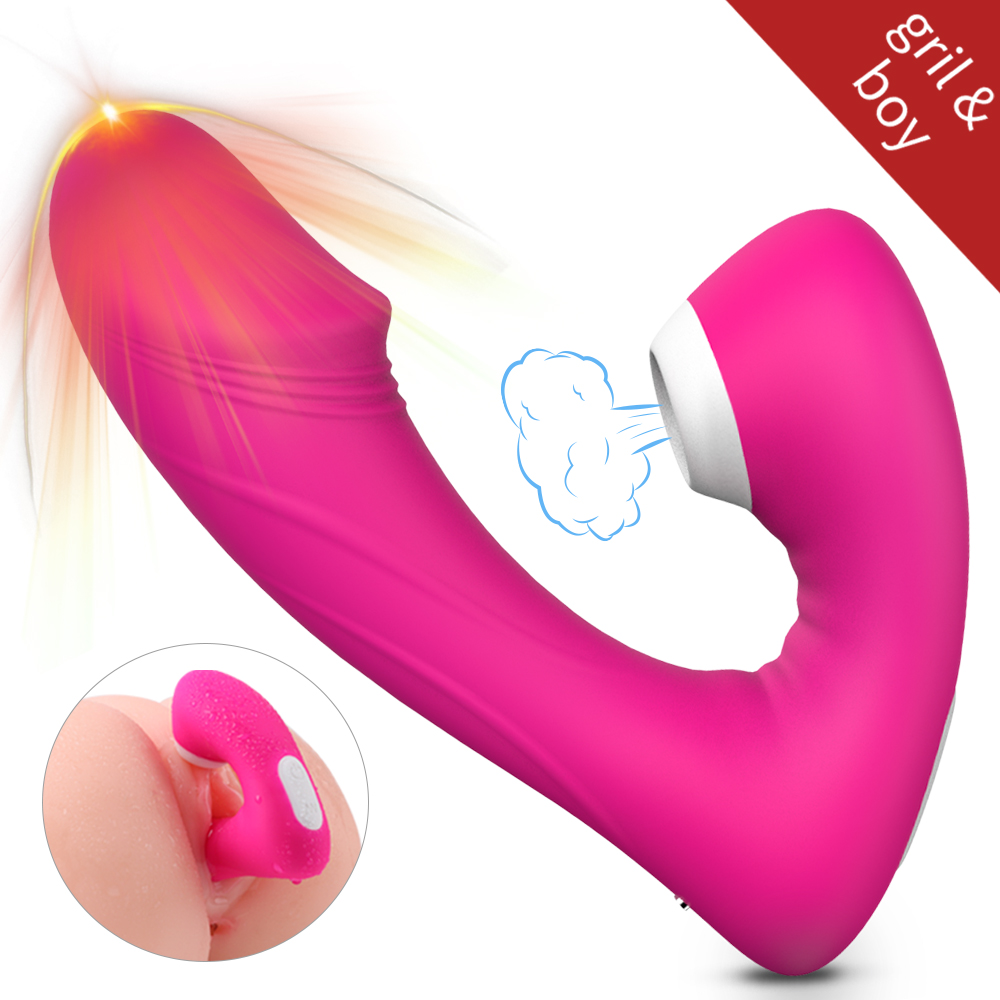 Rechargeable Sucking Vibrator for Woman Nipple Sucker Clitoris Stimulator Tongue Lick Breast Enlarge
