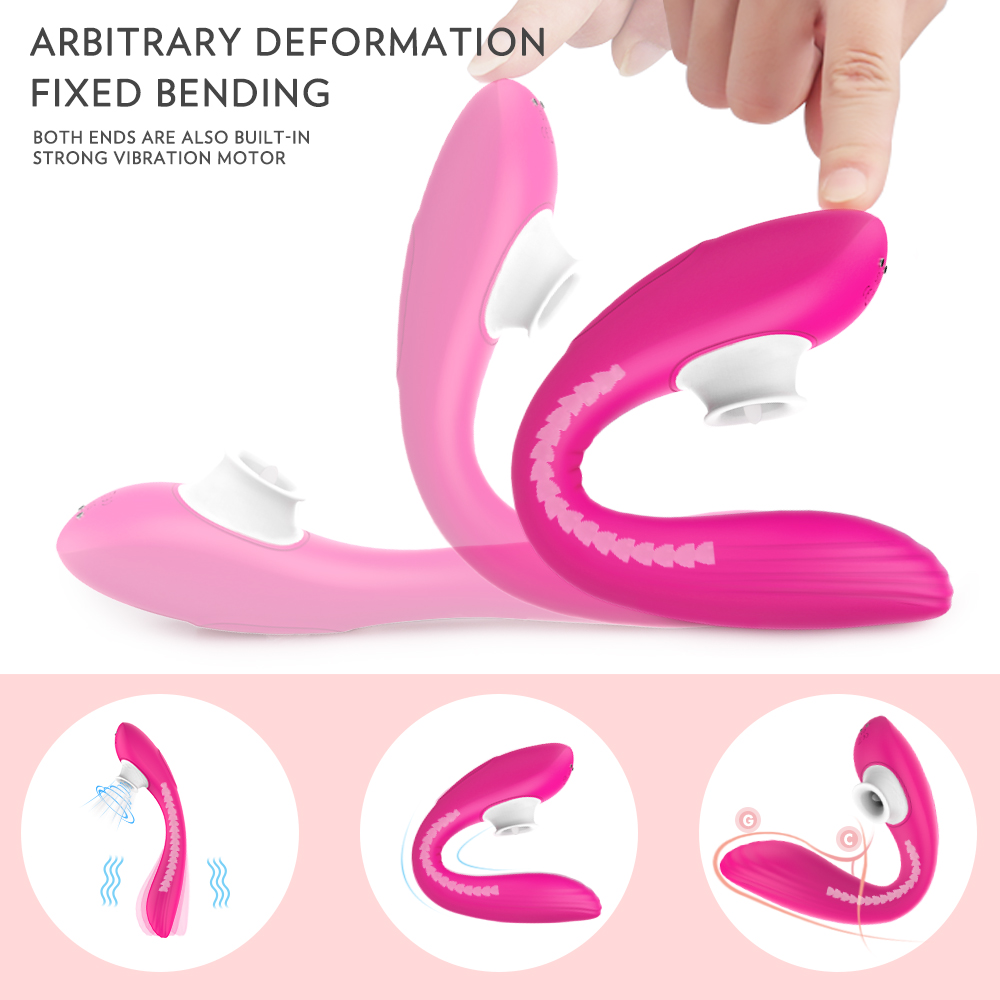 Clitoral Sucking Vibrator 9 Intensities Modes for Women Waterproof Rechargeable Quiet Clitoris Nipples Suction Vibrator-02