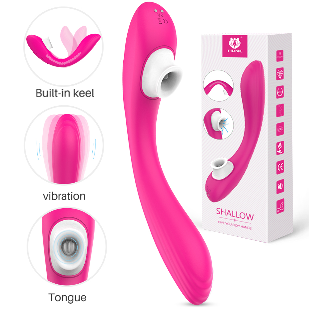 Clitoral Sucking Vibrator 9 Intensities Modes for Women Waterproof Rechargeable Quiet Clitoris Nipples Suction Vibrator-09