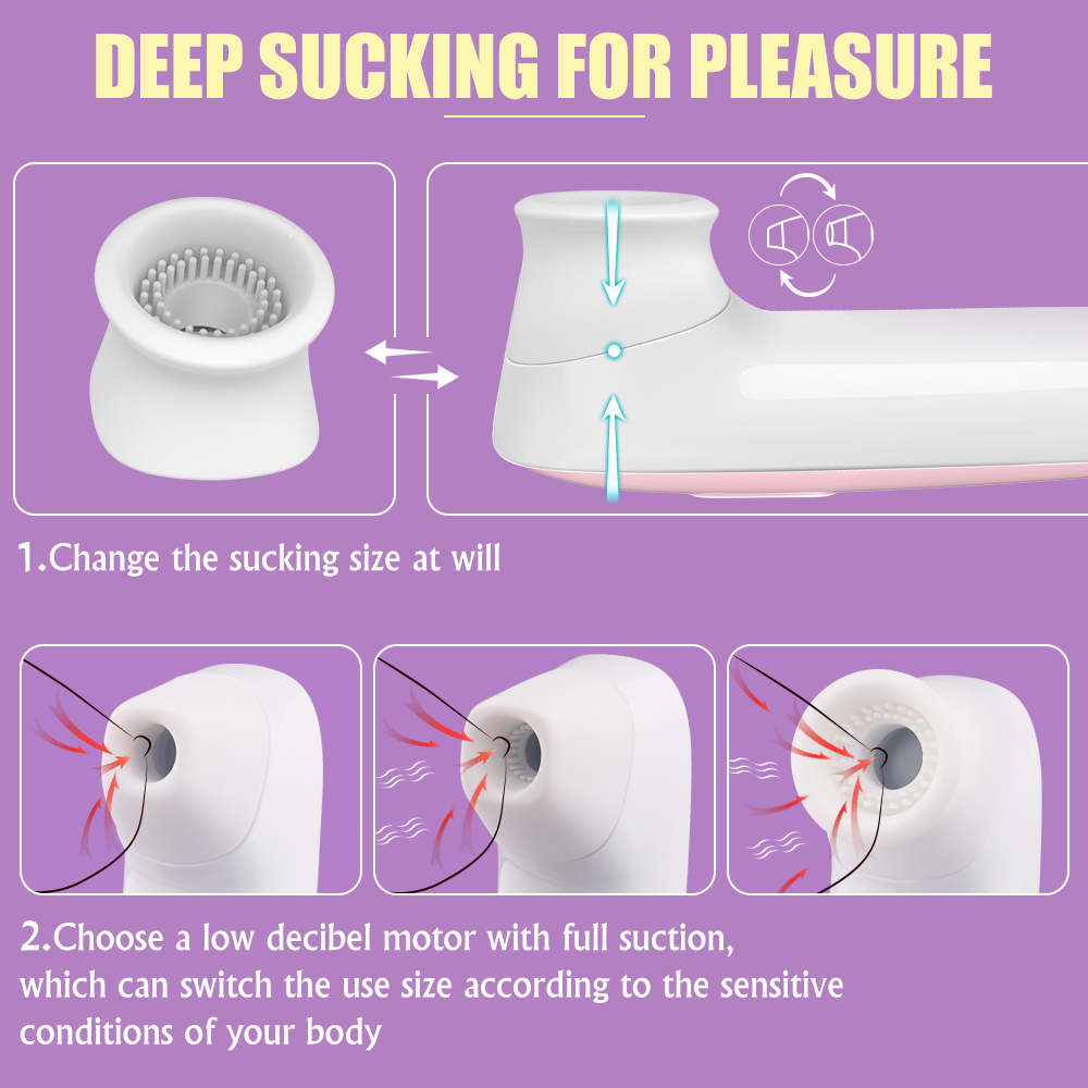 Vibrating Clit Nipple Sucking Machine Sucking Vibrator For Women Sex Tool Remote Control-03