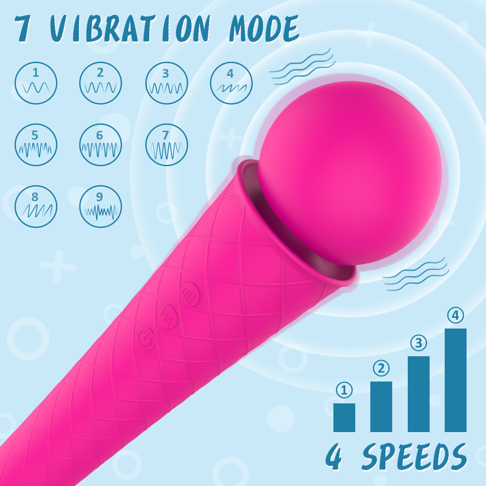 Soft silicone new design hand massage leg massagers facial wand massager-03