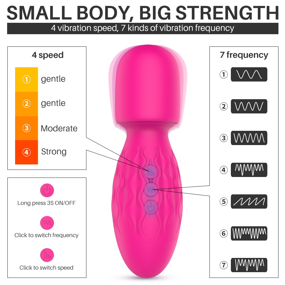 Retail massage tool of memory function USB wand massager for women-04