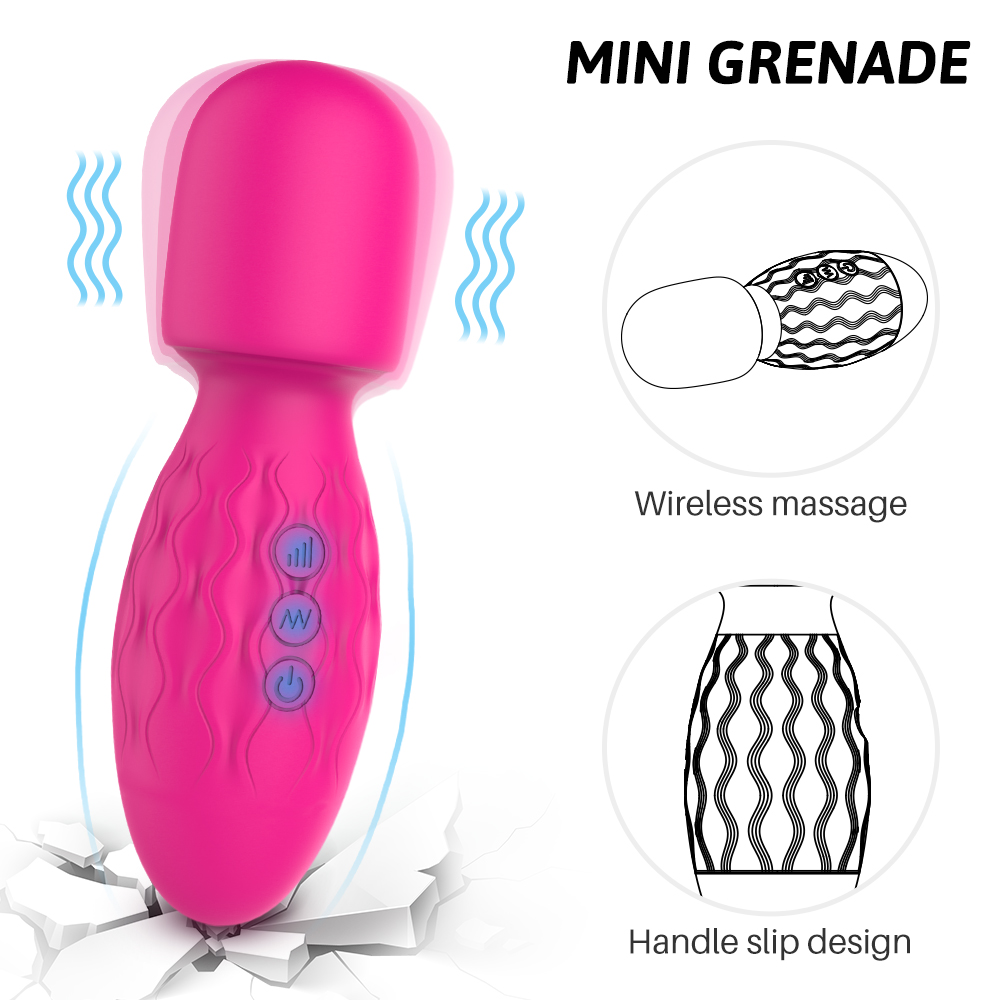 Retail massage toy【S-229】memory function USB wand massager for women