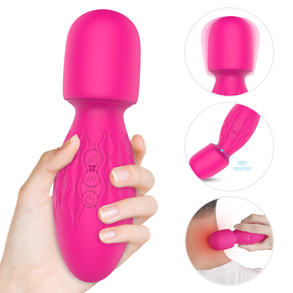 Retail massage toy【S-229】memory function USB wand massager for women