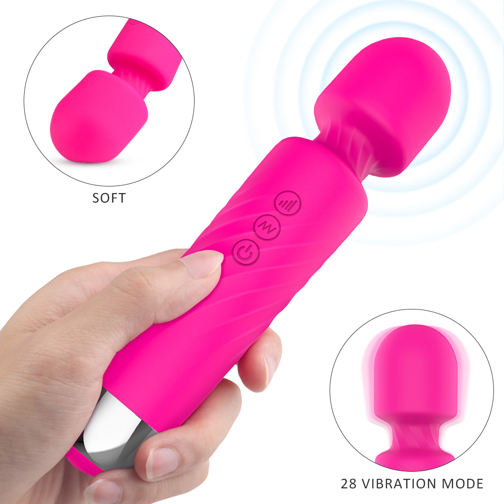 Hot Sale Silicone Waterproof Body Neck Head Massager New Personal Massager Vibrator-01