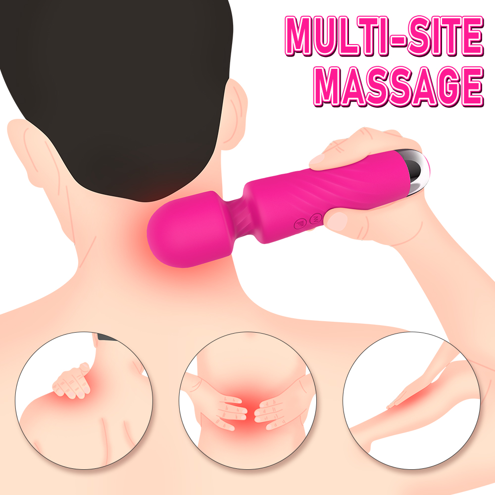 Hot Sale Silicone Waterproof Body Neck Head Massager New Personal Massager Vibrator-05