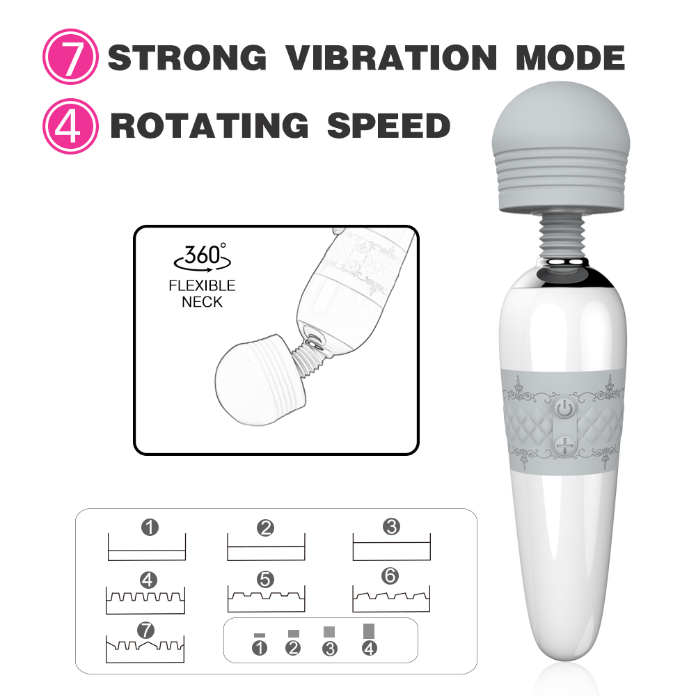 Handheld cervical shoulder leg hand back head scalp neck massager products body wand massager vibrator