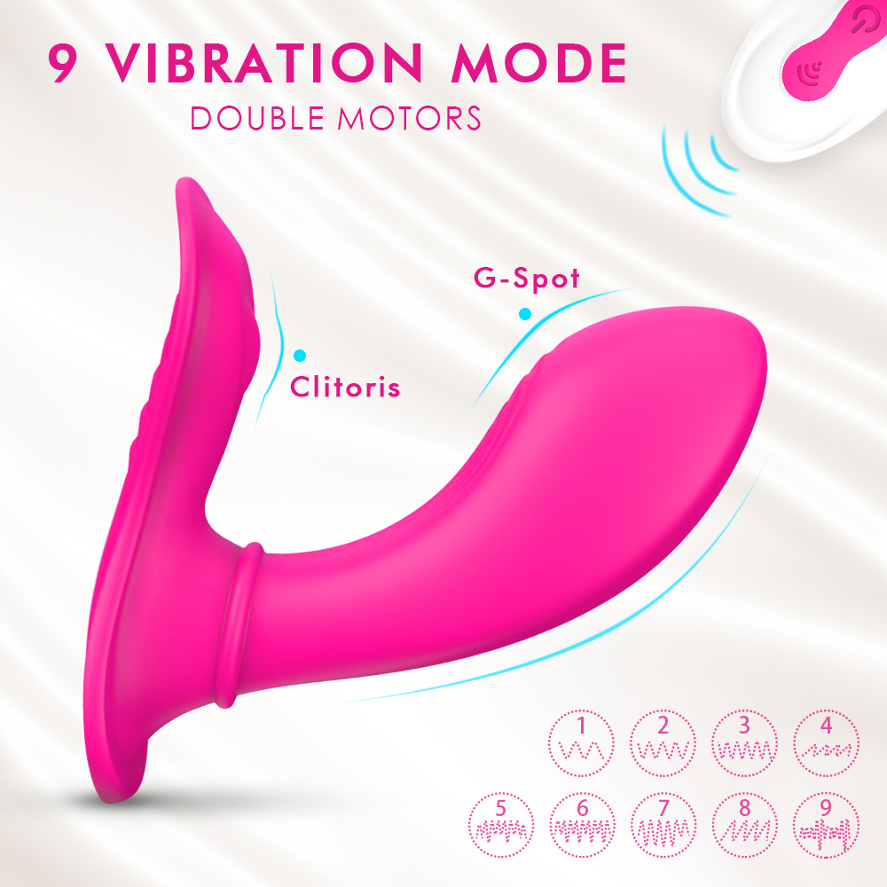 Women wear invisible wireless remote control vibrator underwear sex toy go out feminine products jump egg butterfly-02
