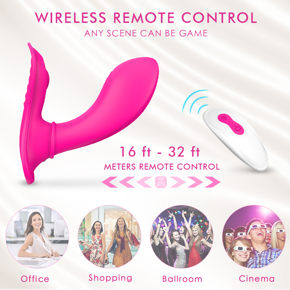 Women wear invisible wireless remote control vibrator underwear sex toy go out feminine products jump egg butterfly-07