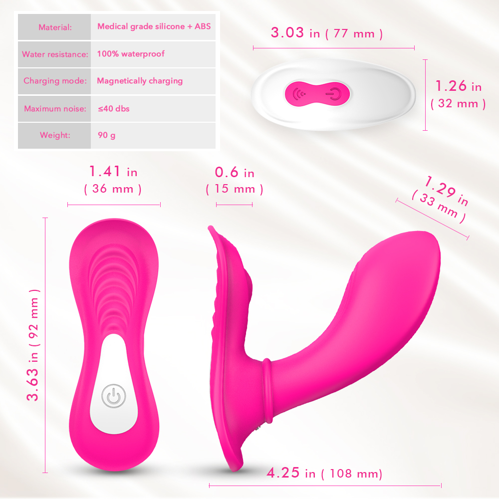 Women wear invisible wireless remote control vibrator underwear sex toy go out feminine products jump egg butterfly-09