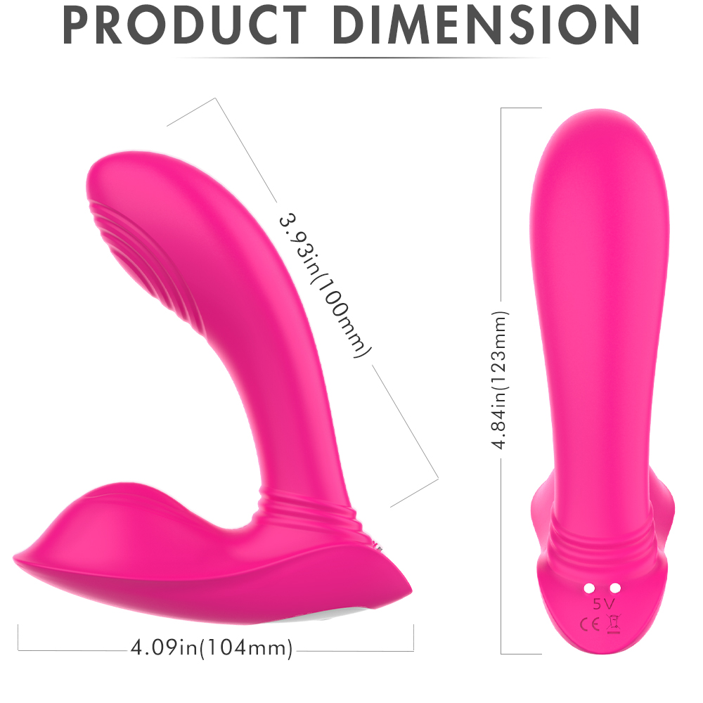 Wearable Remote Control with Clitoral Stimulator Butterfly Rechargeable Vibrator-02