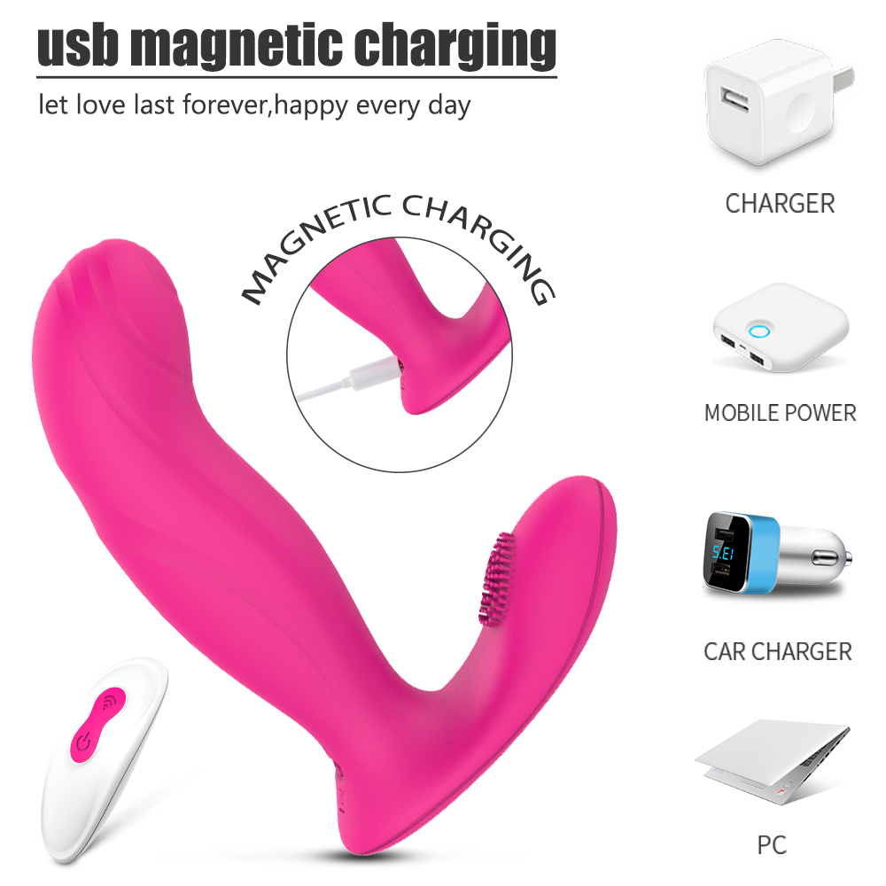 Hot sale 100% waterproof silicone vibration usb rechargeable wearable panties g-spot women vibrator clitoris stimulator-03