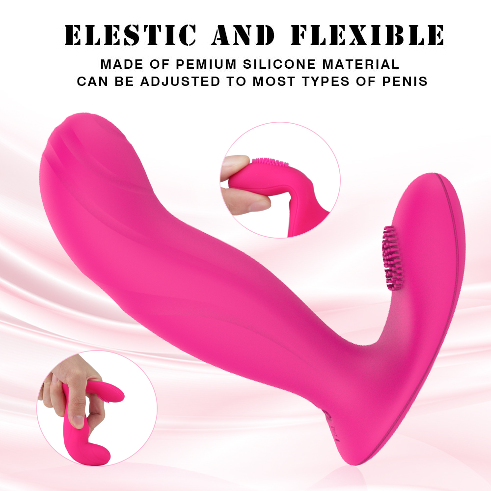 Hot sale 100% waterproof silicone vibration usb rechargeable wearable panties g-spot women vibrator clitoris stimulator-05
