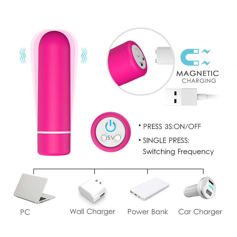 9 Speed Bullet Vibrator Powerful Waterproof Vibrating Dildo-03