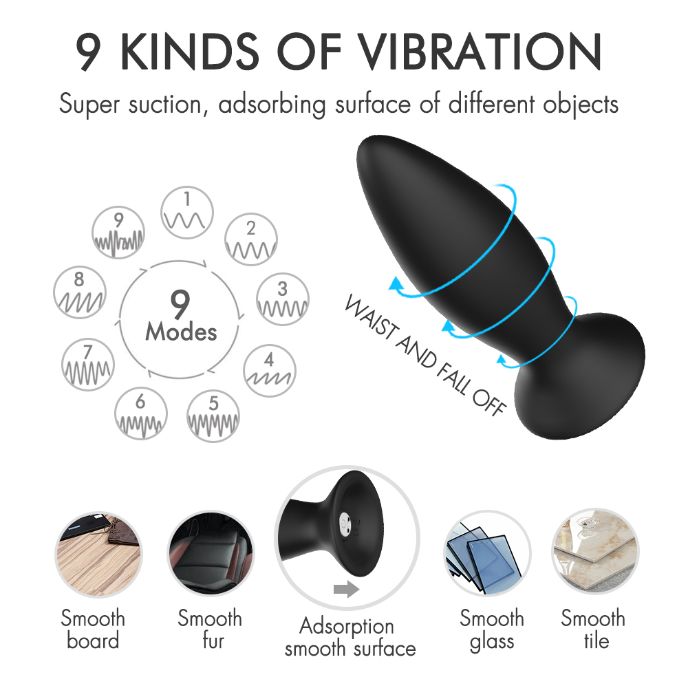 Factory Supply Medical【S-104】Grade Silicone Flexible Butt Plug Anal Plug Fantasy Rechargeable Anal tool