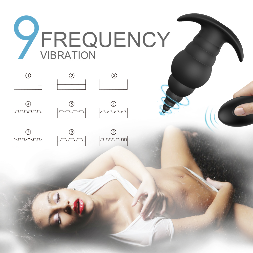 Anal plug prostate massager【S117-2】 G-spot male backyard vibration masturbation device Women Female Couple