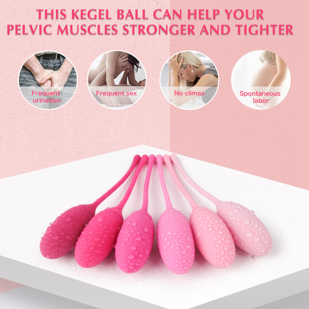 Hot sale of soft silicone women postpartum pelvic floor muscle rehabilitation contractive device Kegel ball