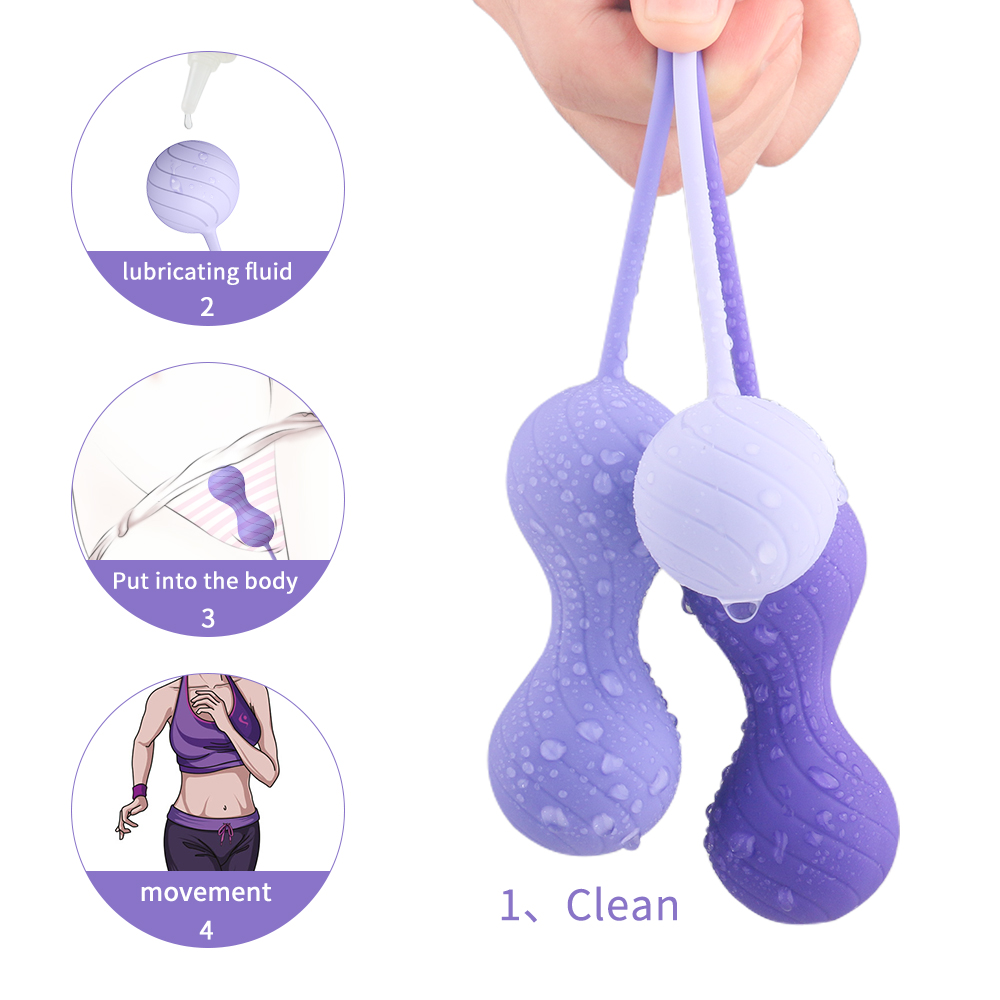 Silicone ben wa ball kegel exercise kegel balls set use kegel balls for women-03