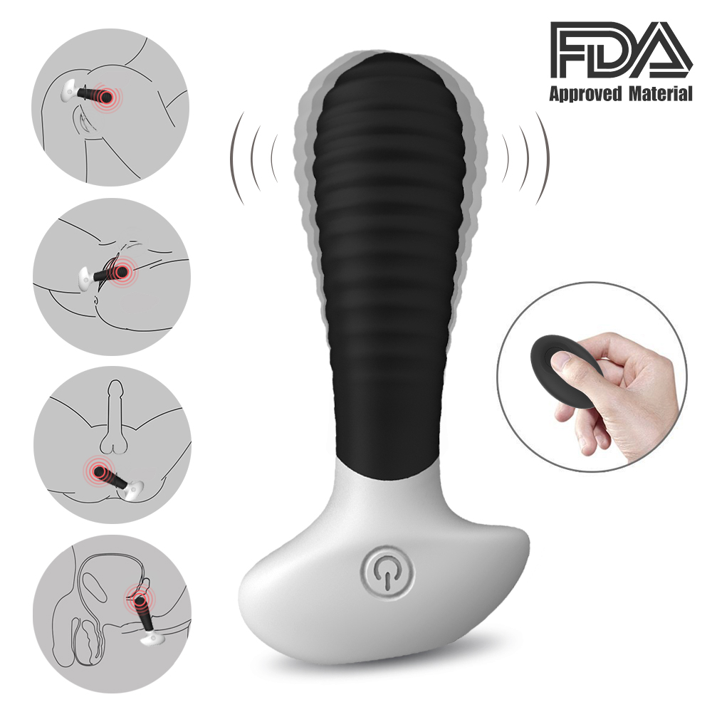 Male And Female Anal Plugs Wireless Remote Control Charging Vibration Silicone Anal Plugs Vibrating Anal Plugs-01