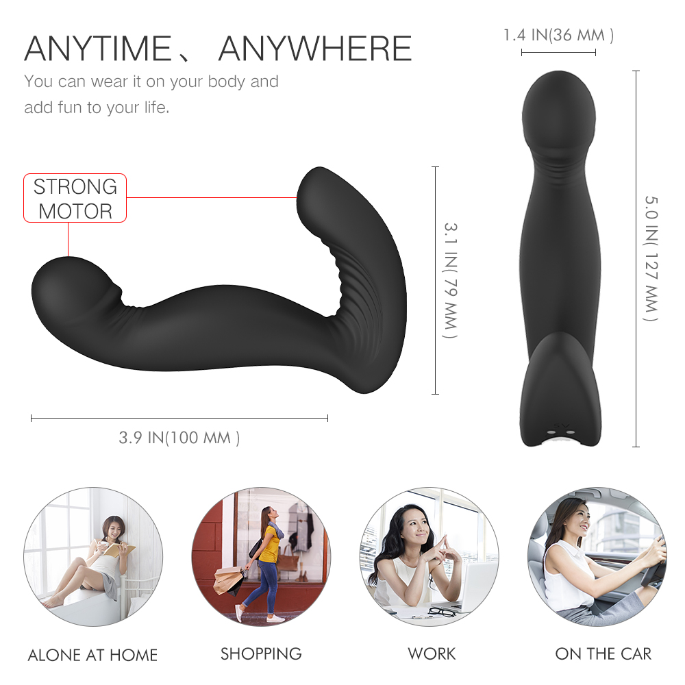 Erotic Toys Sex High Quality Vibrating Vagina Anal Butt Plug Prostate Massage Sex Toy For Male-10