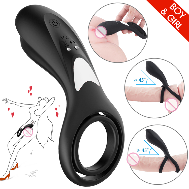 Silicone Vibration cock Ring for Couple-1