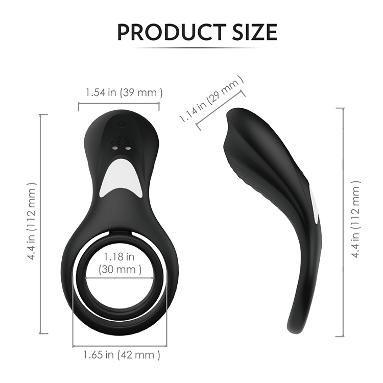 Silicone Vibration Ring Couples Share Stimulation Delay Flirting Lock Ring-04