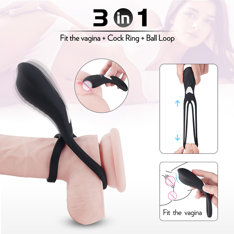 Silicone Vibration cock Ring for Couple-9
