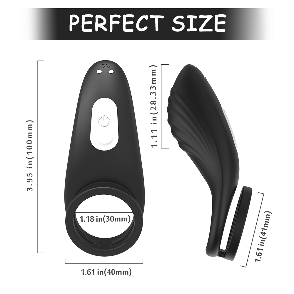 Adjustable big black【S-151】cock ring silicon vibrating cock rings sex toys men penis
