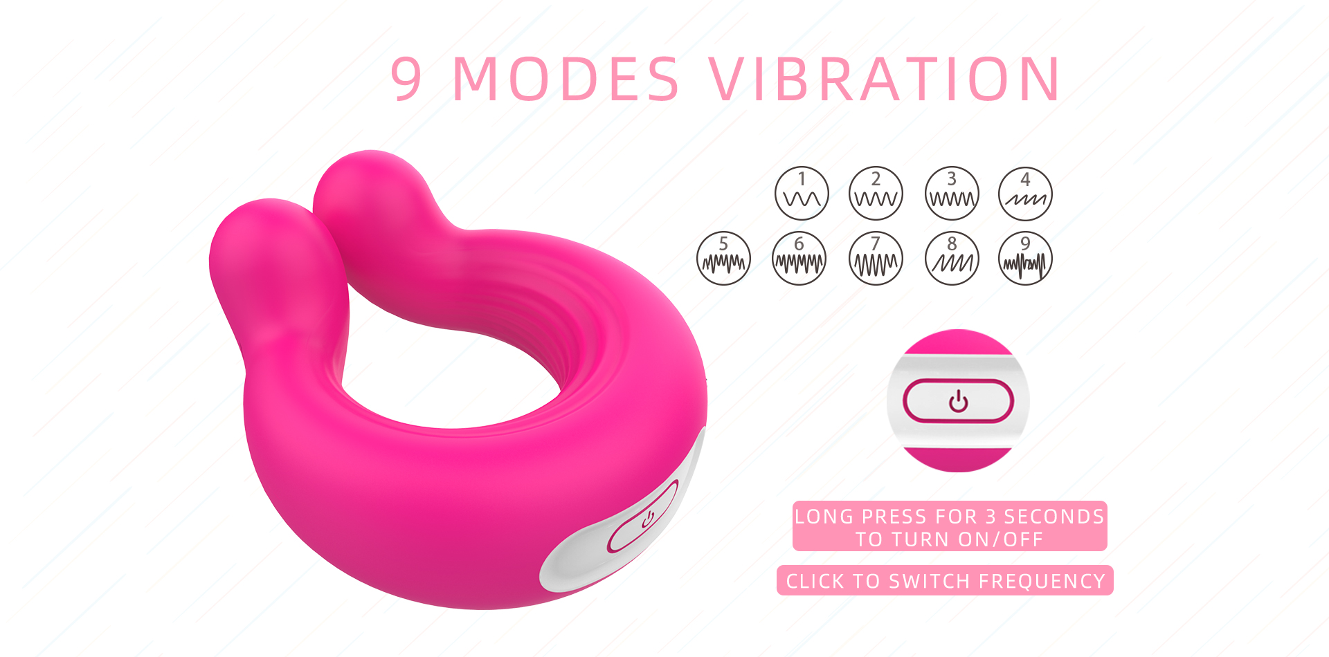 Cock Ring Vibration Ring Adult Man Sex Toys-04