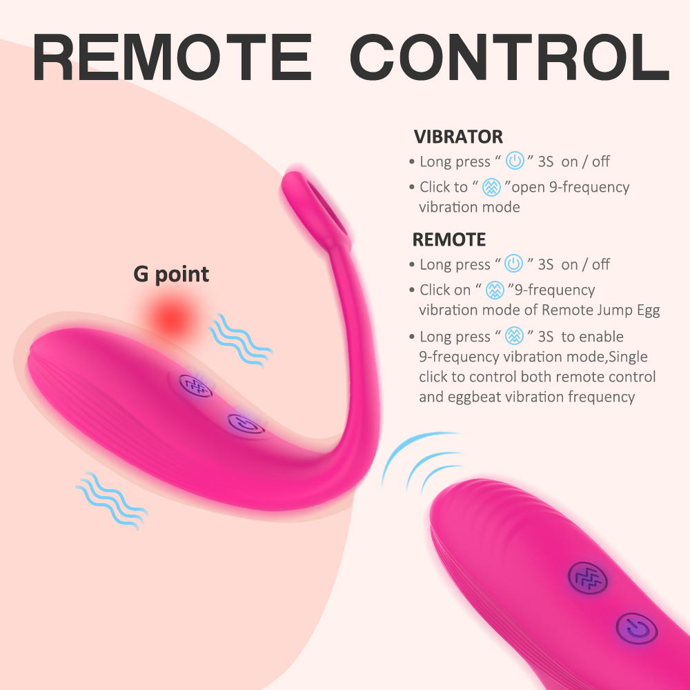 G-spot Massage Silicone 9 Frequency Vibrator Wireless Remote Control Sex Toys for Women