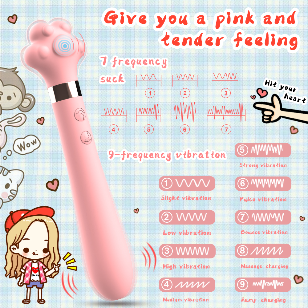 Soft Silicone【S-359】Realistic Massager Wand vibrator Privacy Packaging
