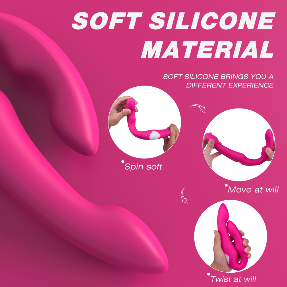 Double Shock Waterproof Vibrator 【S-328-2】Sex Toy for Male or Couples women vibrating