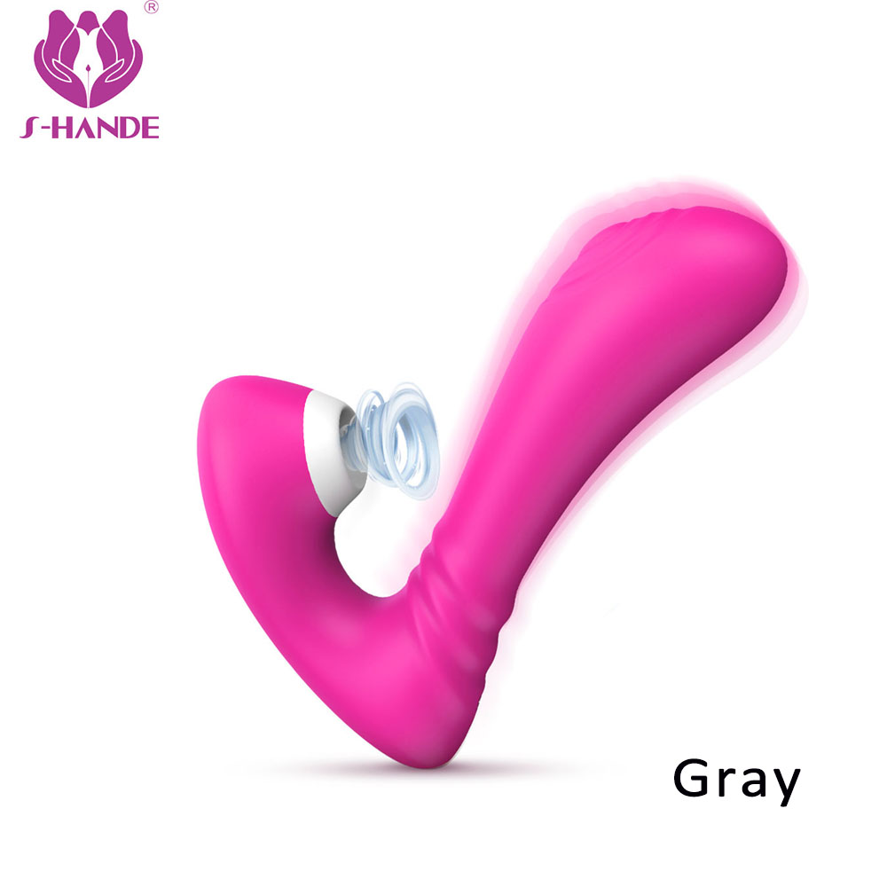 Directly Supply Favourable【S-146】 Price 9 frequency silicone sucking Vibrator Dildo