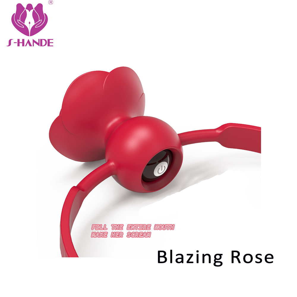 Rose vibrator mouth ball rose sex toy【S-384】oral stimulate masturbate adult toys massager For Women