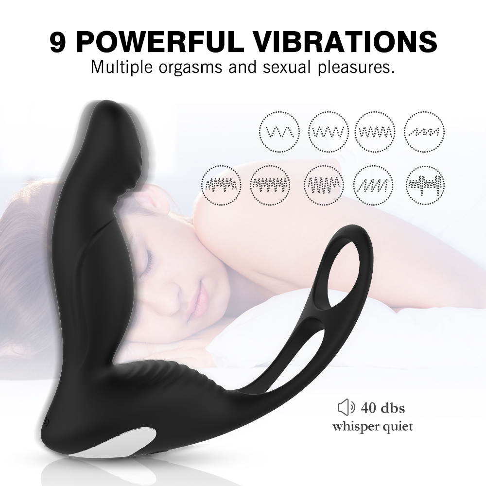 Silicone electric japanese【S-070】sex cock ring anal prostate massager vibrator sex toys women anal vibrating