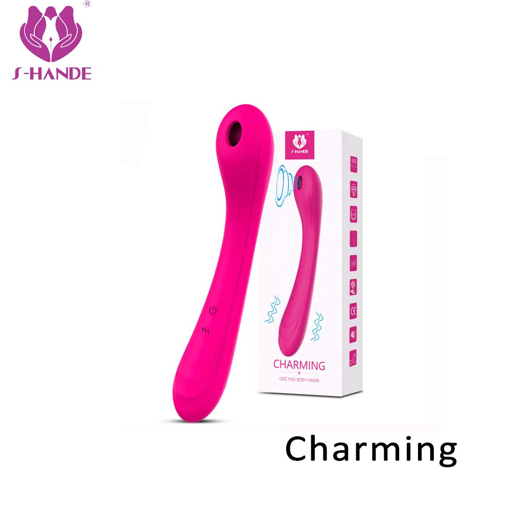 New Arrival silicone G Spot Sucker【S-247】 Vibrators Rechargeable Clitoris Stimulator Women Dildo Vibrator