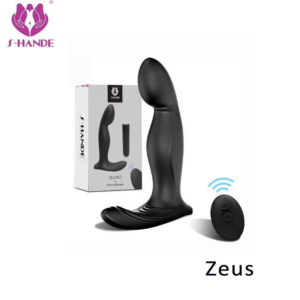 Prostate Massager Electric【S-113】 Shock Remote Wireless 360 Degrees Rotation Vibrator Anal Sex Toys